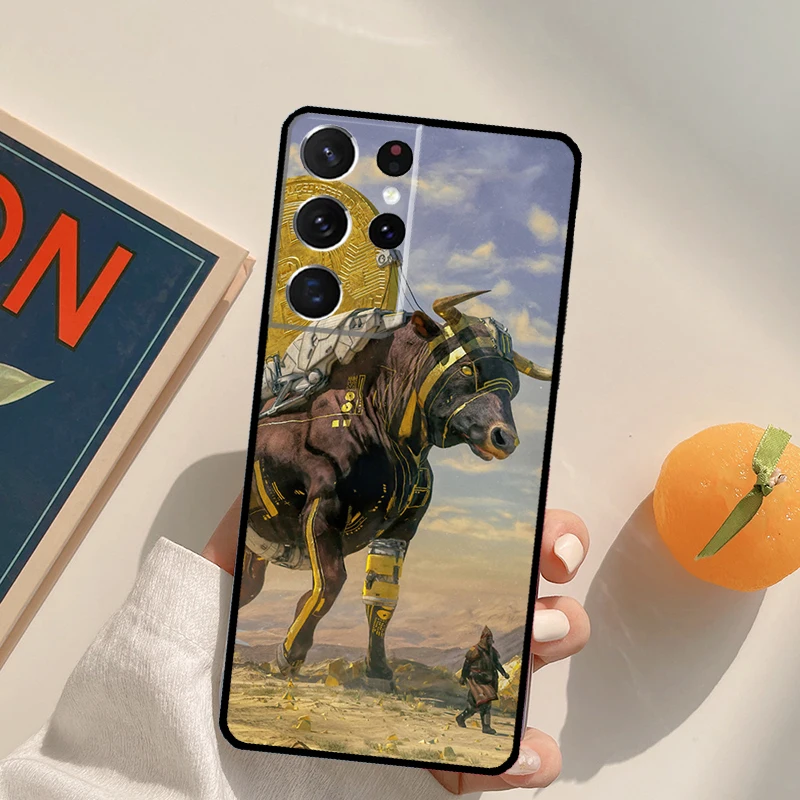 Custodia per telefono BTC Bitcoin per Samsung Galaxy S23 Ultra S20 S21 S22 S24 S25 S9 S10 Plus S24 FE Cover posteriore