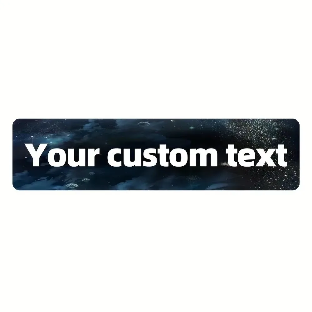 CIFbuy [2D Flat] Custom Colorful Starry Sky Aluminum Sign, Personalized Wall Decor (Only For Decoration)