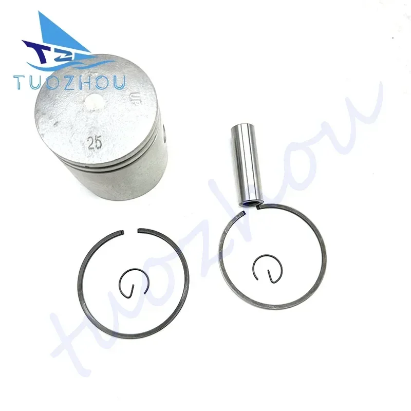 

Для подвесного мотора Yamaha 2T 9,9 л.с. 15 л.с. Oversize 025 Parsun Hidea Seapro HDX 6E7-11635-00 Запчасти для лодок 6E7-11635 Поршень 56, + 0,25 мм