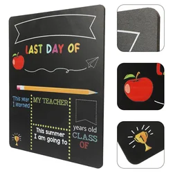 Writing Board Chalk Frame First Day School Chalkboard for Kids Erasable Children Accessory of Preschool Sign Multifunction