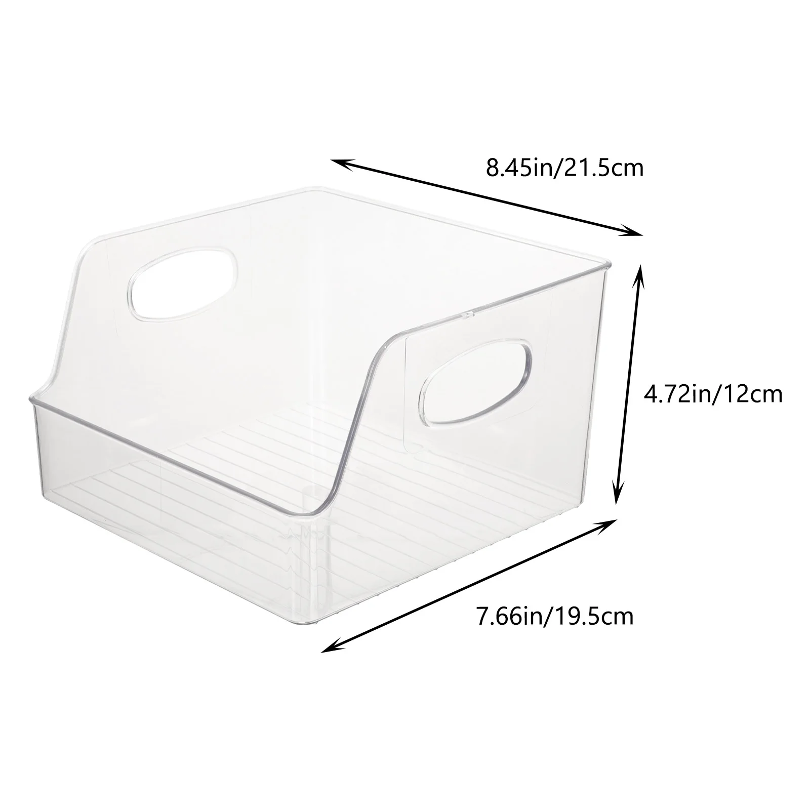 1Pcs Transparent Book Storage Organizer Multipurpose Container for Books Magazines Newspapers Home Office Library