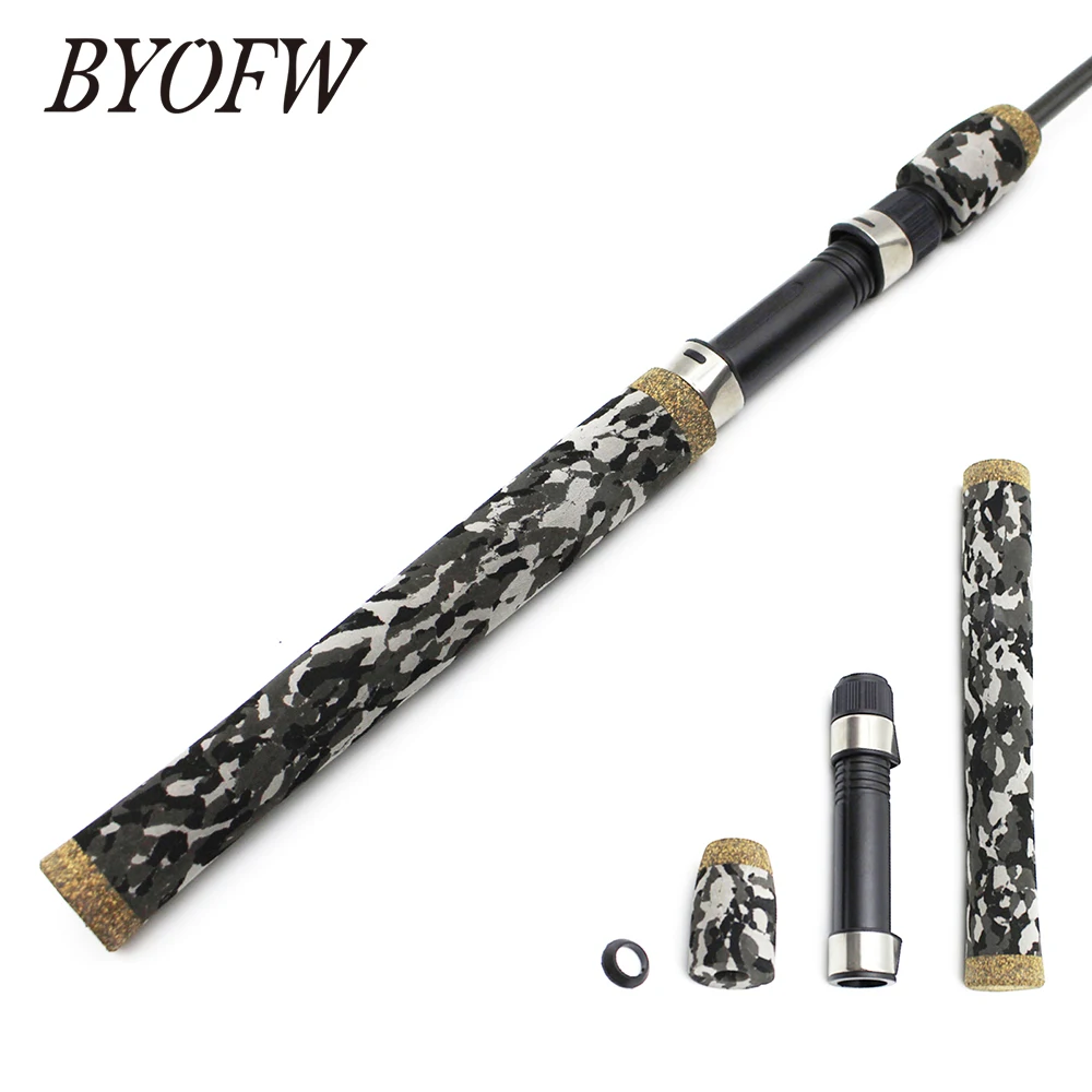 

BYOFW 1 Set Gray EVA Spinning Fishing Rod Handle Rubber Cork Butt With 16# DPS Similar Type Reel Seat Repair Or Replacement Kit