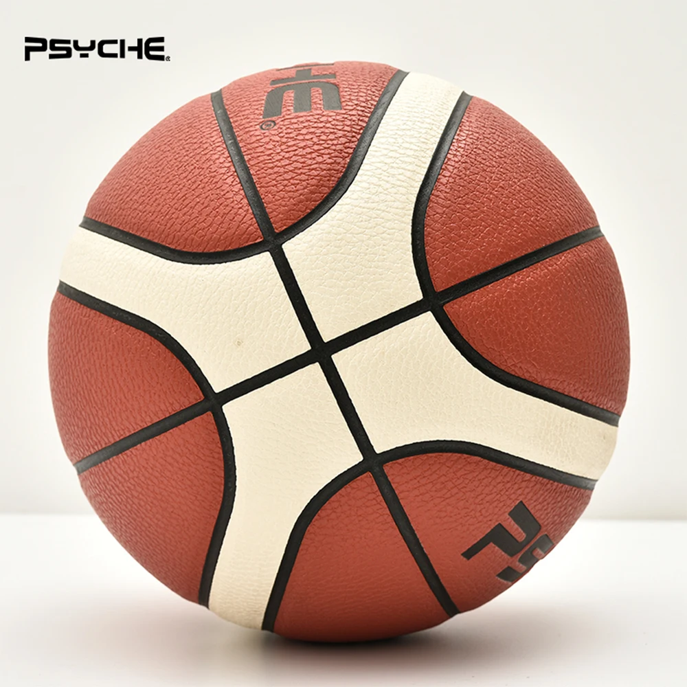 الحجم 7 كرة سلة من جلد البولي يوريثان مقاومة للاهتراء، تدريب عالي المرونة مع مضخة لعبة كرة السلة في الهواء الطلق كرة الشارع #5