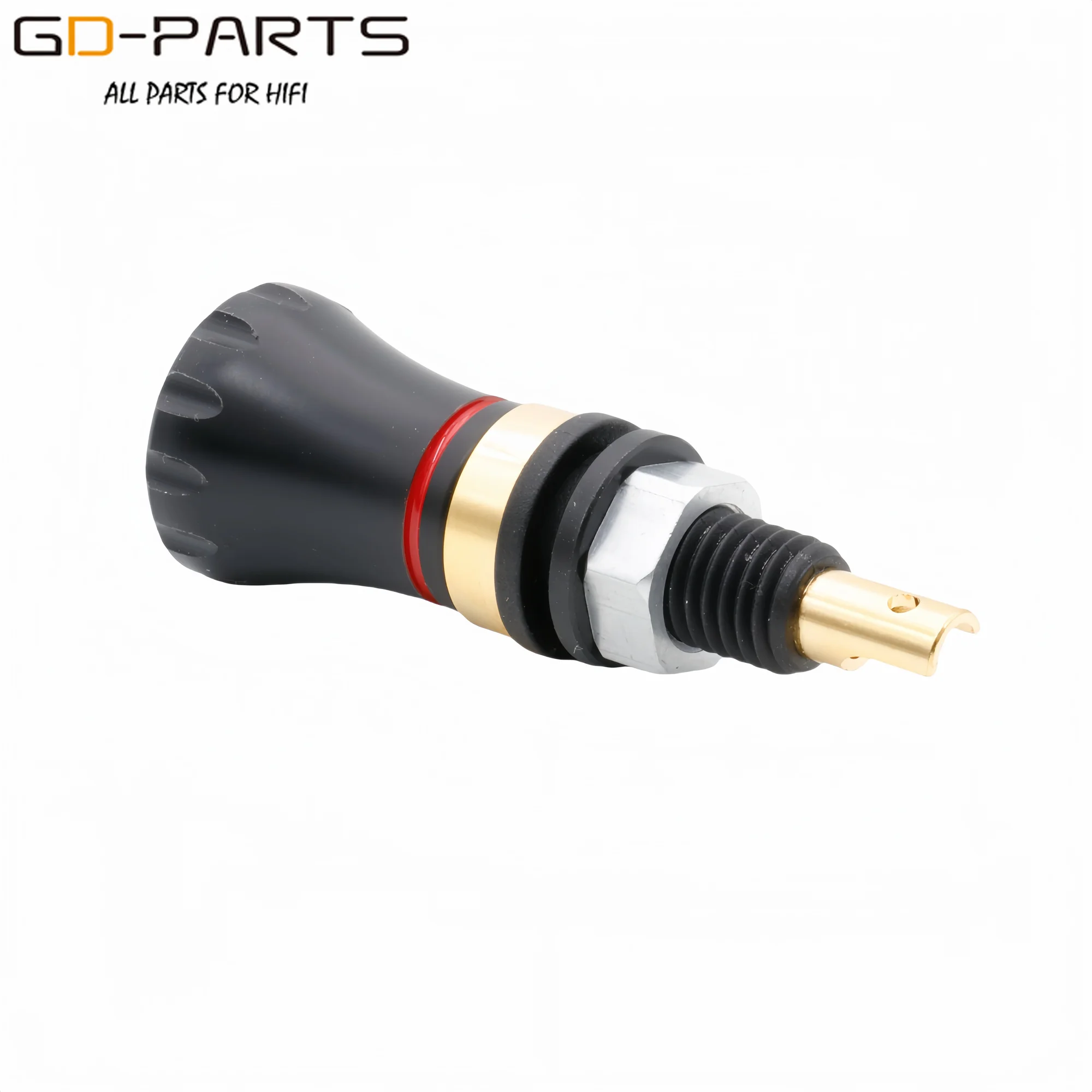 EIZZ 24K Rame Placcato Oro Altoparlante AMP Binding Post Terminale Femmina Banana Martinetti Connettore Vite di Blocco Hifi Audio FAI DA TE