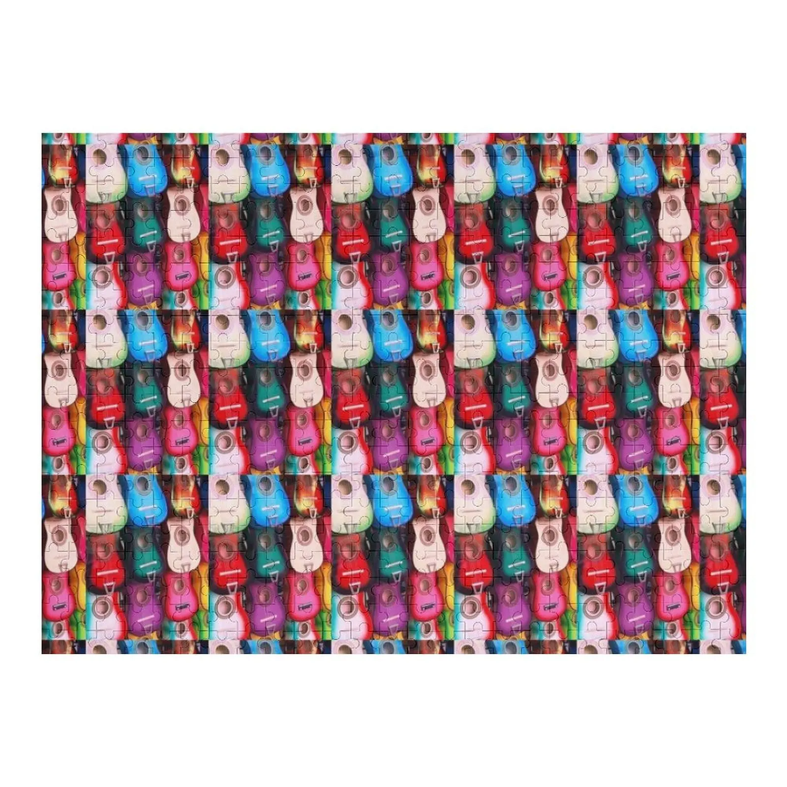 Ukelele kleuren puzzel aangepaste aangepaste houten cadeau puzzel aangepaste puzzel
