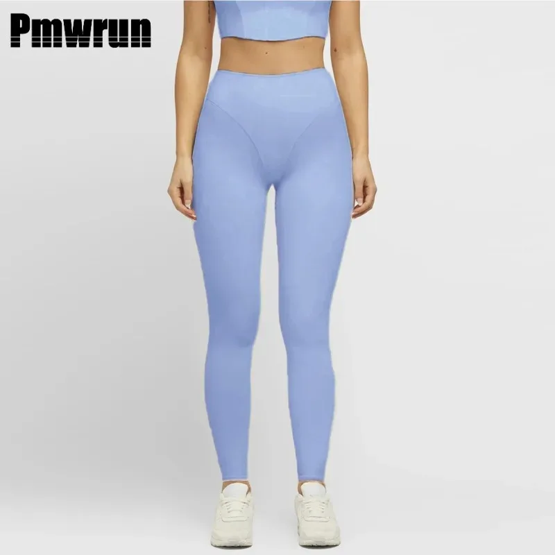 

PMWRUN Леггинсы для йоги с высокой талией, ультра-эластичные, для неограниченного движения, 6 цветов, доступны для улучшения защиты тела