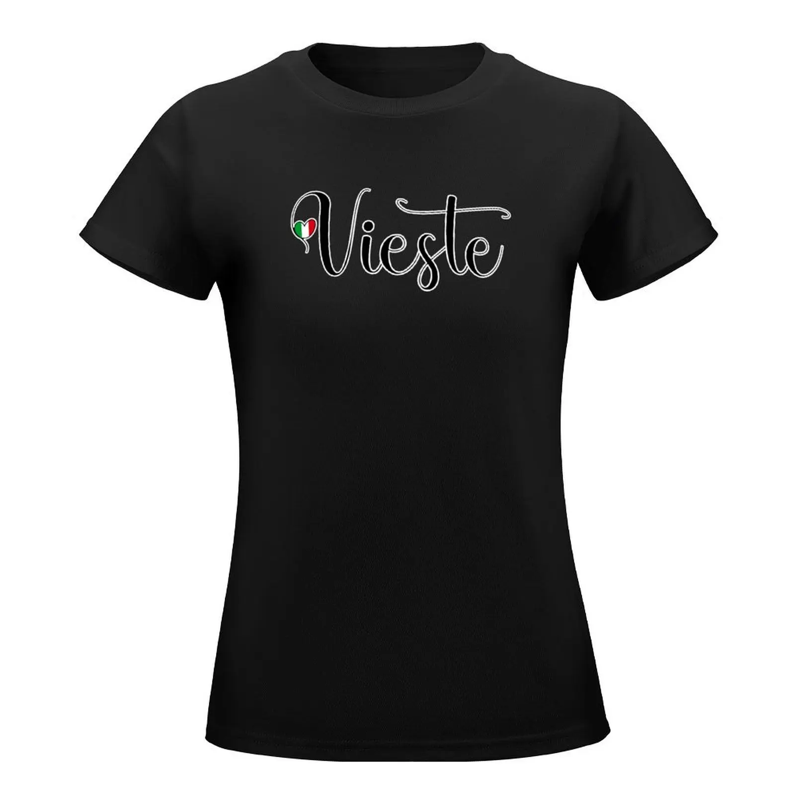 Vieste With Italian Heart - I Love Vieste, Italy T-Shirt celny zaprojektuj własne letnie topy Odzież damska