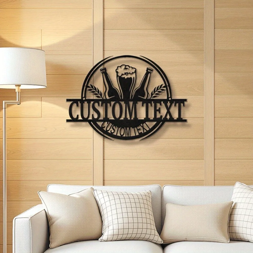 Custom Retro Metal Beer Plaque Wall Accent for Home Pubs and Microbreweries Perfect Housewarming Gift for Beer Enthusiasts