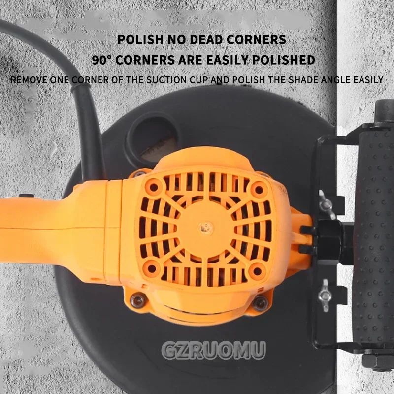 

Wall Grinding Machine Industrial Floor Concrete Polishing Cement Rough Grinding Planer Dust-free Dead-end Grinder Tools 1200W