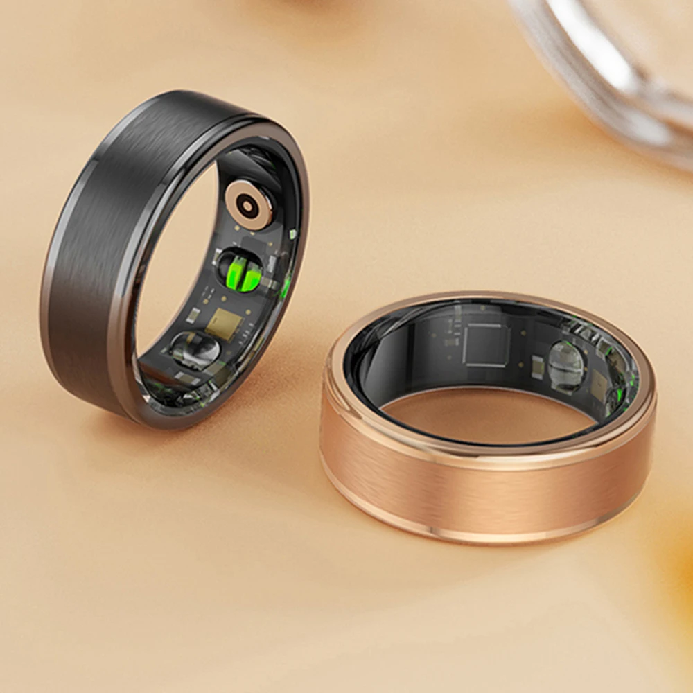 

Smart Ring For Men Women, Heart Rate Sleep Health Monitoring, IP68 & 5ATM Waterproof, Multi-sport Modes, Long Battery Life