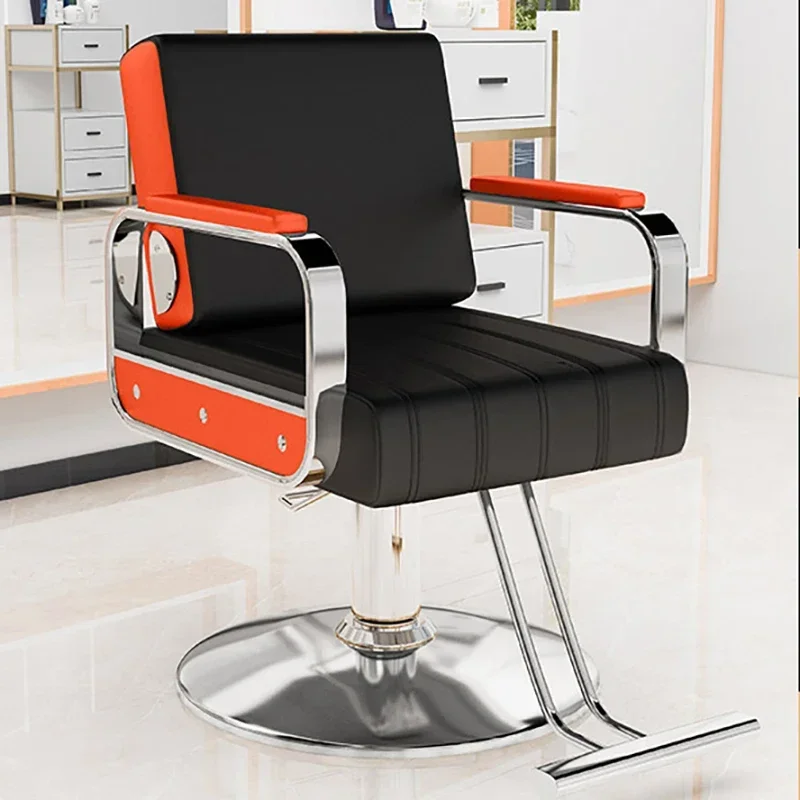 

Luxury Upmarket Classic Barber Chair Comfort Barber Equipment Professional Business Styling Chair Simple Stoel Salon Furniture