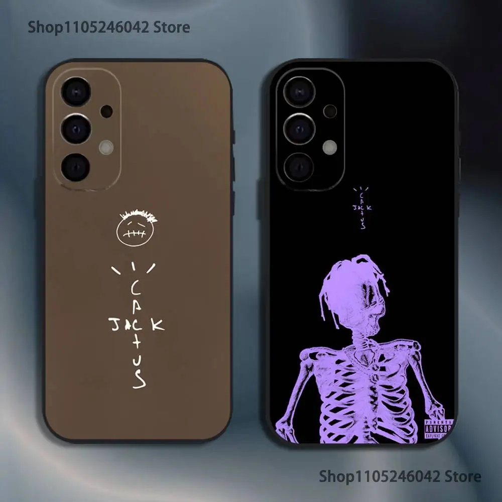 

C-Cactus J-Jack Travis Scott For Samsung Phone Case S25,S24,S21,S22,S23,S30,Ultra,S20,Plus,Fe,Lite,5G Black Cover