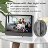 아파트 홈 보안용 와이파이 비디오 도어 구멍 카메라 초인종 뷰어, LCD 모니터, 야간 투시, 투야 앱 제어 2