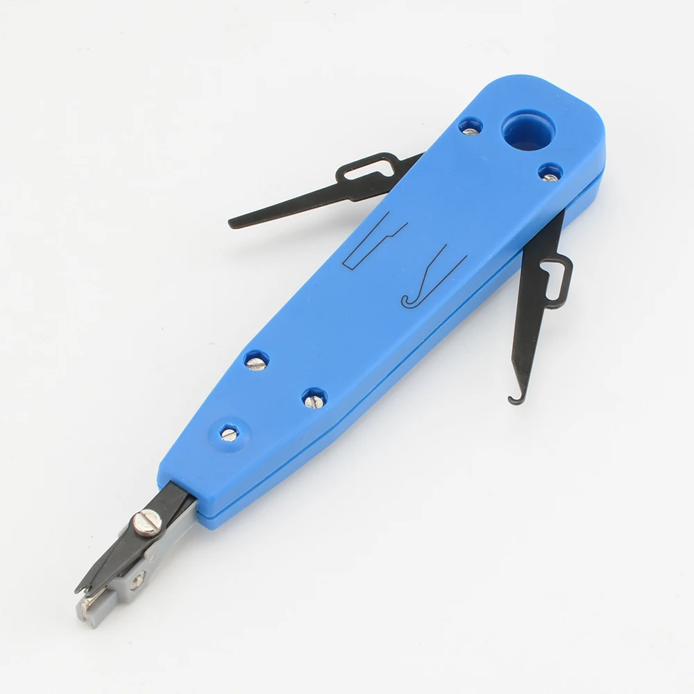 Punch Down Tool 110-draadsnijder Mes Telecomtang voor Rj45 Keystone Jack Netwerkkabel Telefoonmodule Patchpaneel