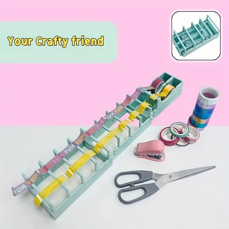 Compact & High-Quality Tape Dispenser - Perfect For Gift Wrapping & Crafts, Fits Various Tape Sizes With Easy Dispensing