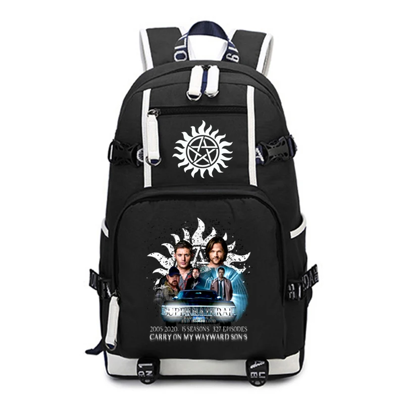 

Hot New Supernatural School Bags Teenager Large Laptop Backpack Teens Boys Girls Student Book Bag Mochila Travel Bag Best Gift