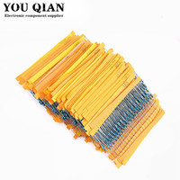 300 600 PCS /Set 1/4W Resistance 1% 30 Kinds Each Value Metal Film Resistor Assortment Kit resistors 100R 1K 47K 10K 100K 4K7