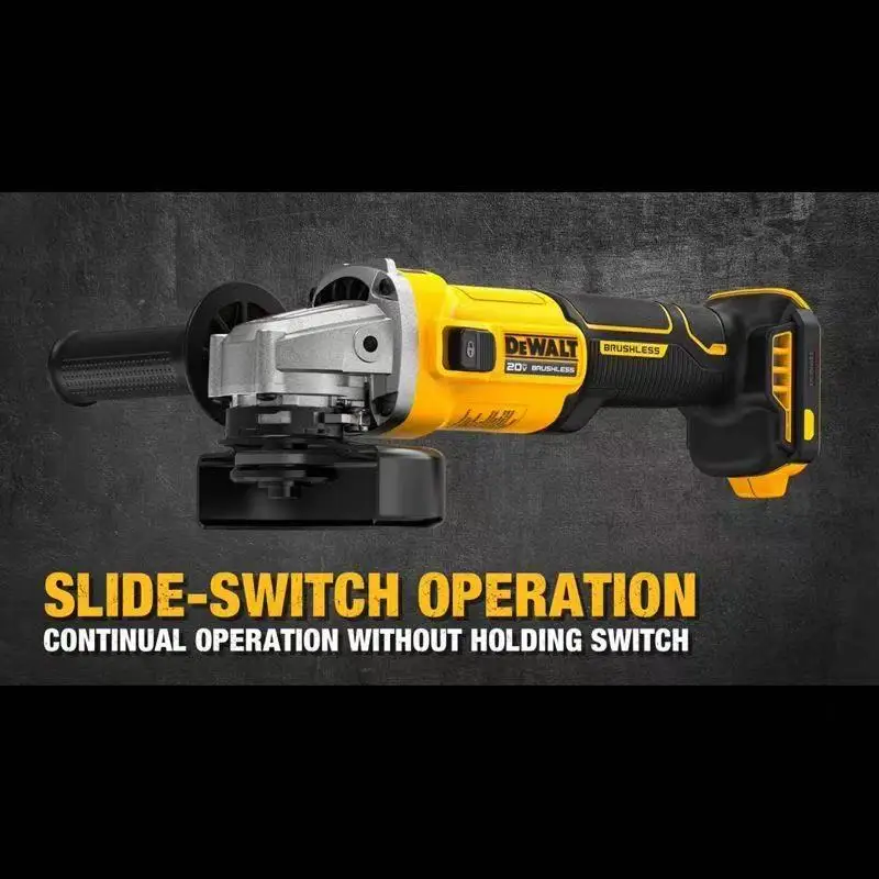 

DEWALT DCG407 20V Li - ion Cordless 4.5 inSlide Switch Angle Grinder - High - Efficiency Power Tool for Metalworking & Home DIY