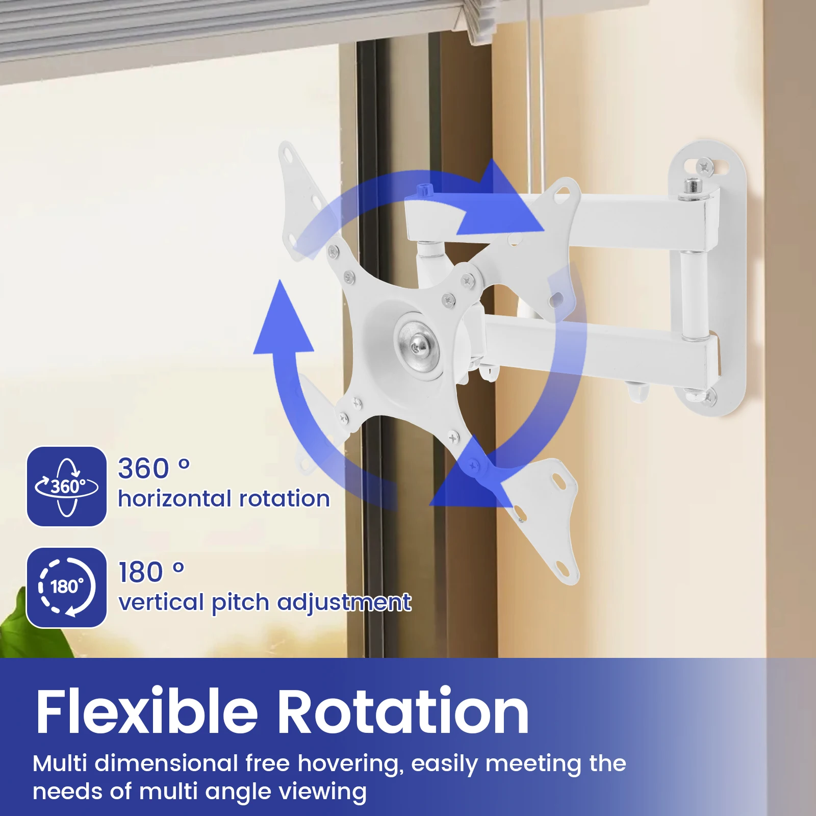 TV Mount Lockable TV Wall Bracket for Most 14 to 32 Inch TVs TV Stand Extension Heavy Duty Arm Mount Bracket For Camper Van RV