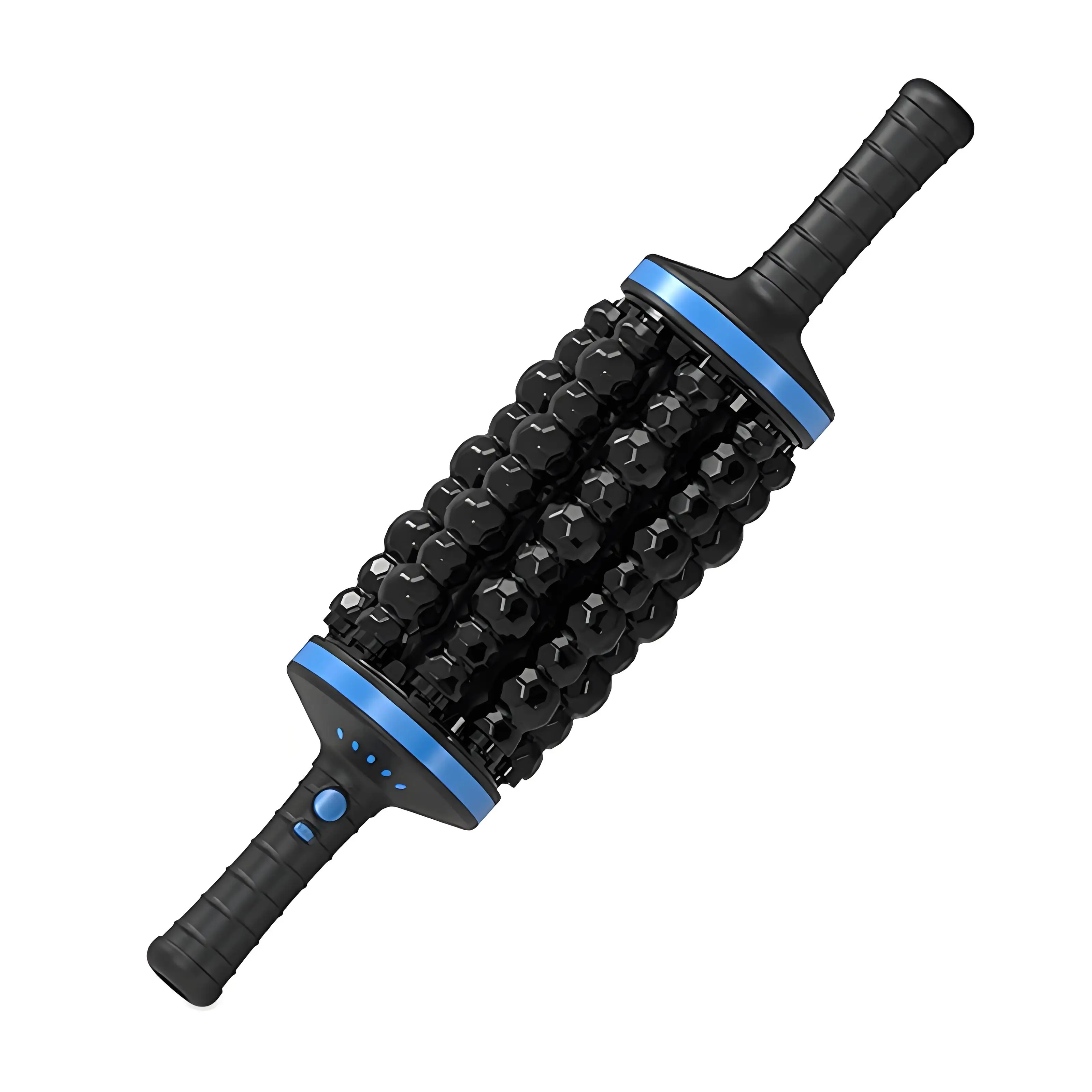 Percussion-Massage-Rollenpistole, 5-Gang-Elektro-Tiefengewebemassagegerät, rollender Kopf und freihändiger Ständer, wiederaufladbare Muskeltherapie