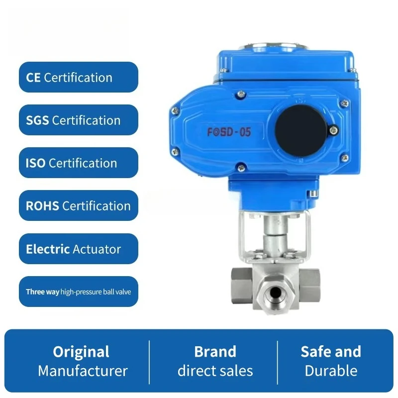 Electric PVC Ball Valve DN50 UPVC CPVC Motorized AC220V for Water OEM