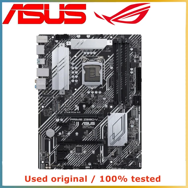 For ASUS PRIME Z590-V Computer Motherboard LGA 1200 DDR4 128G For Intel Z590  Desktop Mainboard M.2 NVME PCI-E 4.0 X16 - AliExpress 7