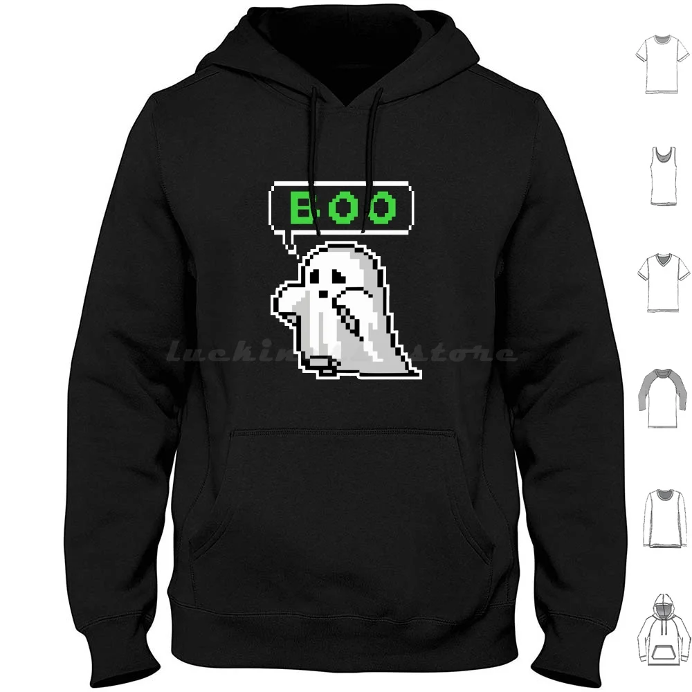 Ghost Of Disapproval Pixel Hoodies Long Sleeve Ghost Of Disapproval Pixel