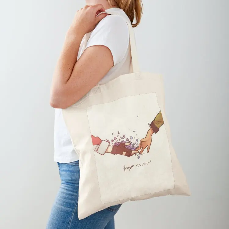 

Forget Me Not Tote Bag cute tote bag cute pouch bag foldable reusable hand bags