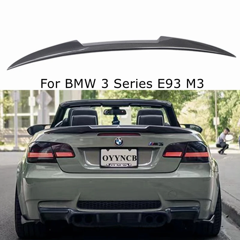 

ДЛЯ BMW 3 серии E93 и E93 M3 Convertible M4 Стиль Углеродное волокно Задний спойлер Крыло багажника 2006-2013 FRP Глянцевый черный Кованый карбон