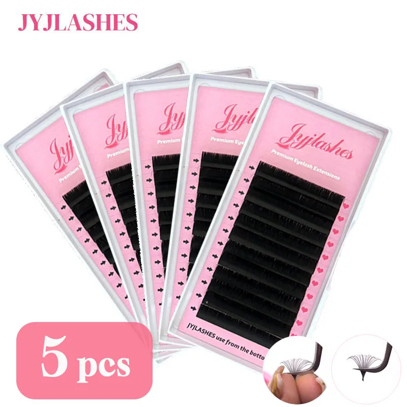 

5PCS Classic Lashes 8-25mm Faux Cils Lashes Individual Eyelash Extension Professional Soft Natural Premium Eyelashes