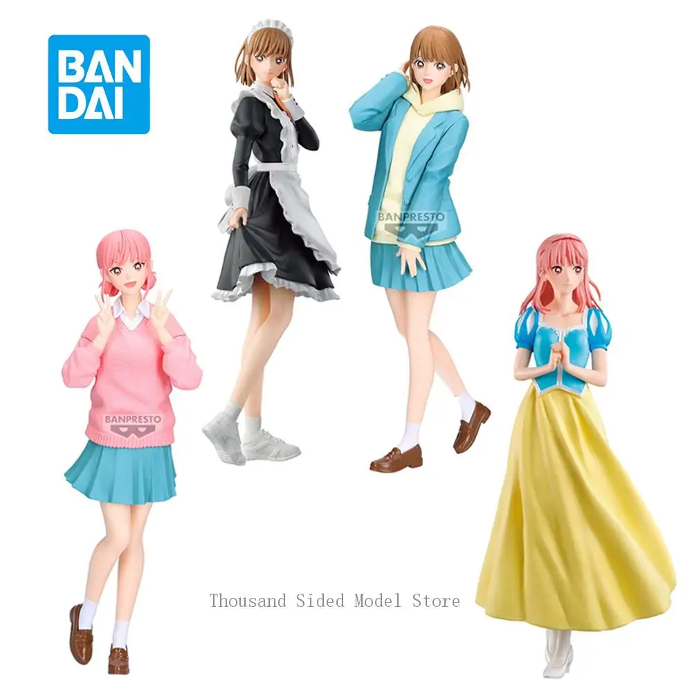 

In Stock Original Banpresto Bunkasai ver. Ao No Hako Action Figure Kano Chinatsu Chouno Hina Anime Model Toys Seifuku ver.