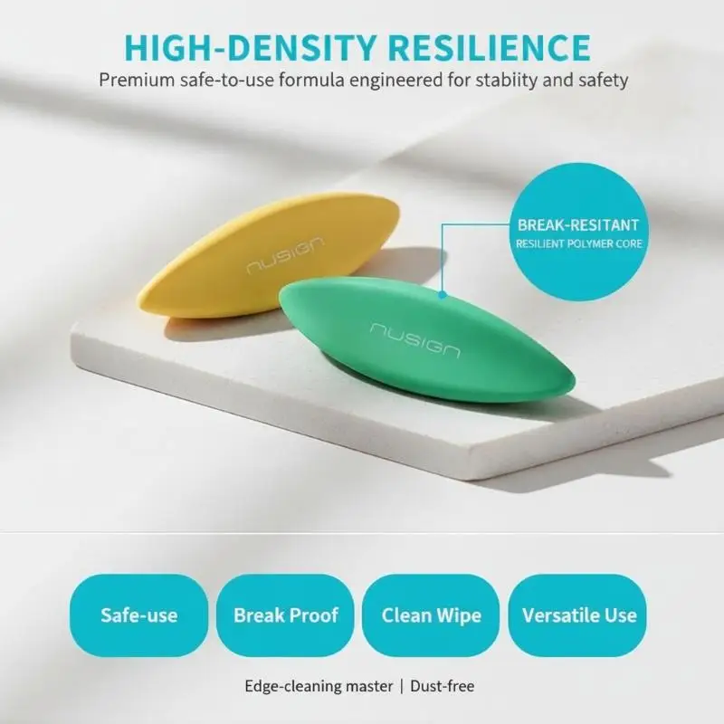 4Pcs Dust Free Pencil Eraser Clean Wipe No Residue Colorful Rubber For Students
