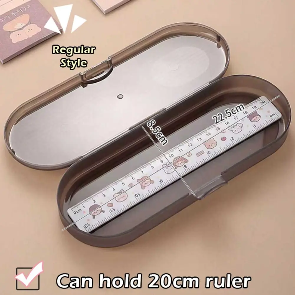 High Quality Plastic Storage Box Large-capacity Stackable Pencil Case Transparent Pen Box Gift