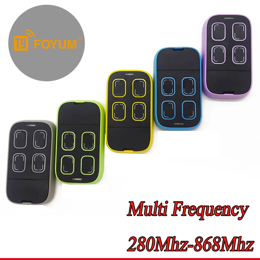 

5PCS Multi-frequency Universal Gate Door Remote Control Duplicator Garage Door Transmitter 280-868mhz 433mhz Rolling Code Clone