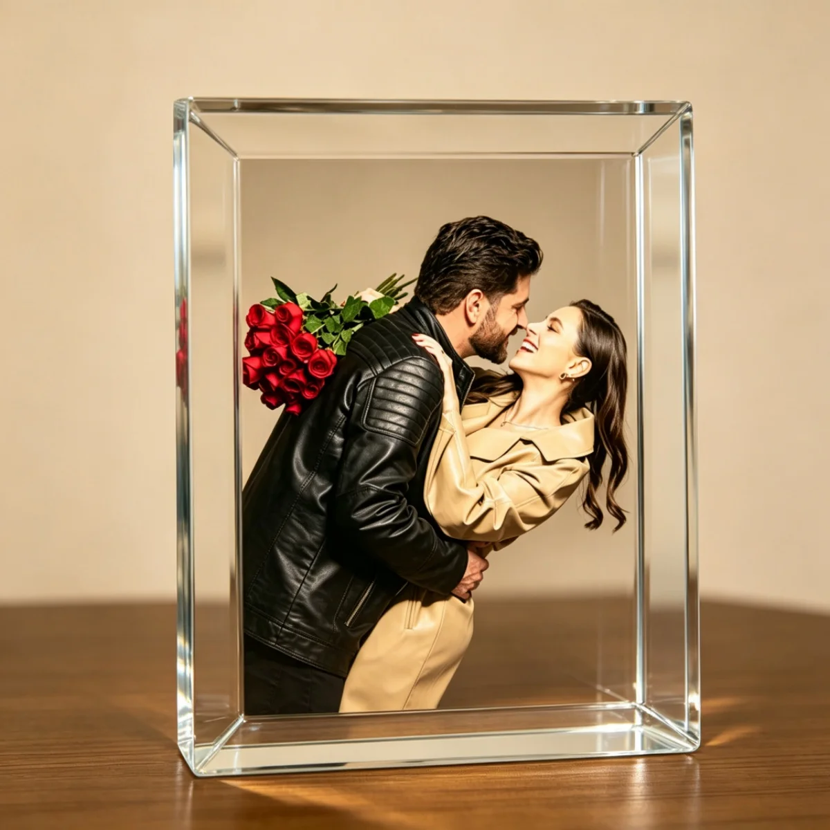 Custom Thickened Acrylic Photo Display – 3D Desktop Keepsake; Perfect Home & Office Decor; Ideal Gift for Parties and Events