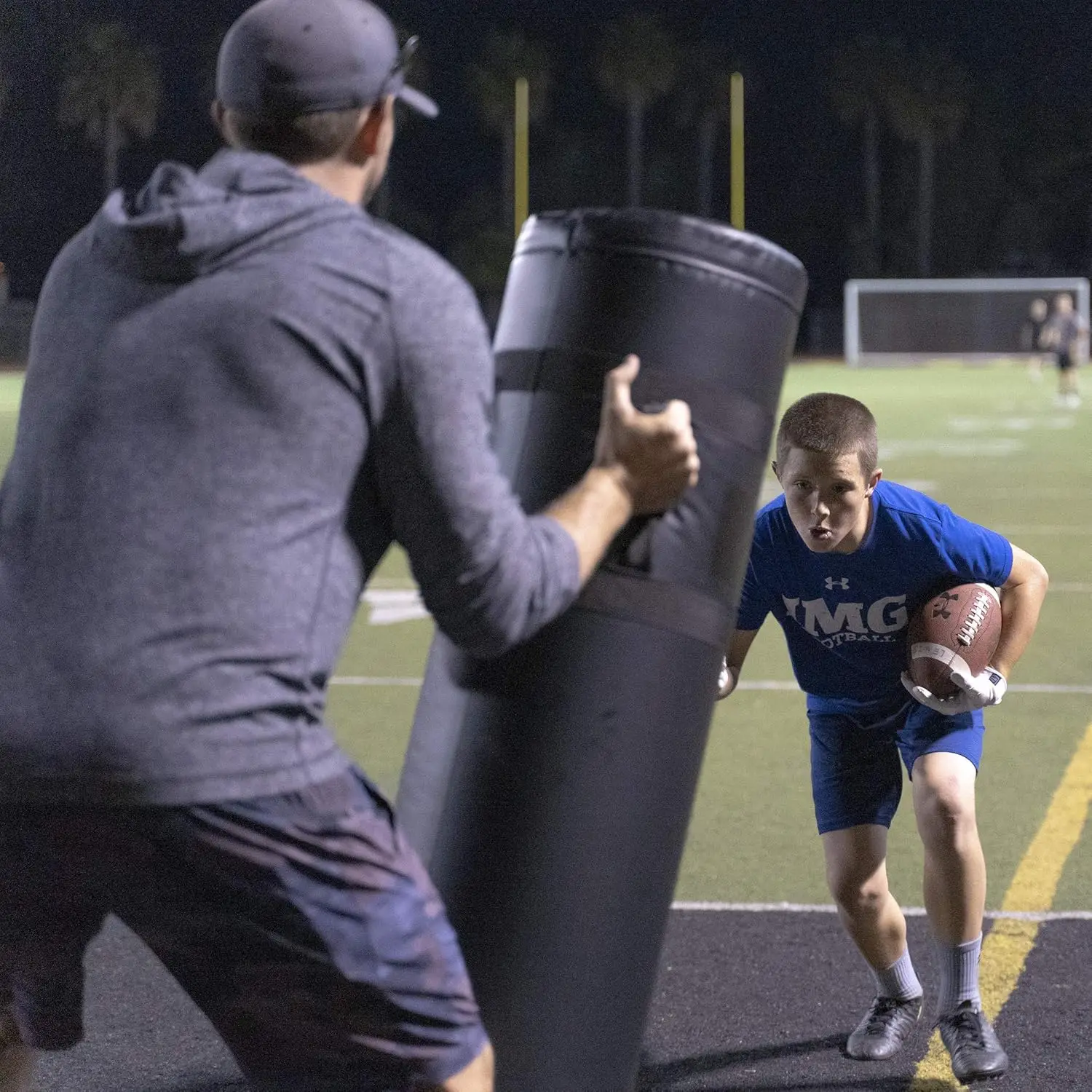 

Training Equipment for Youth & College Football Practice – 4 ft XL Blocking Pad for Sports & Martial Arts