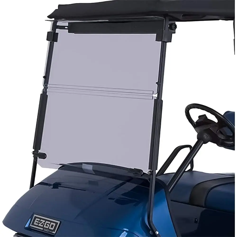 

Tinted oldable Windshield Compatible with EZGO TXT Medalist Gol Carts 1995 & Up