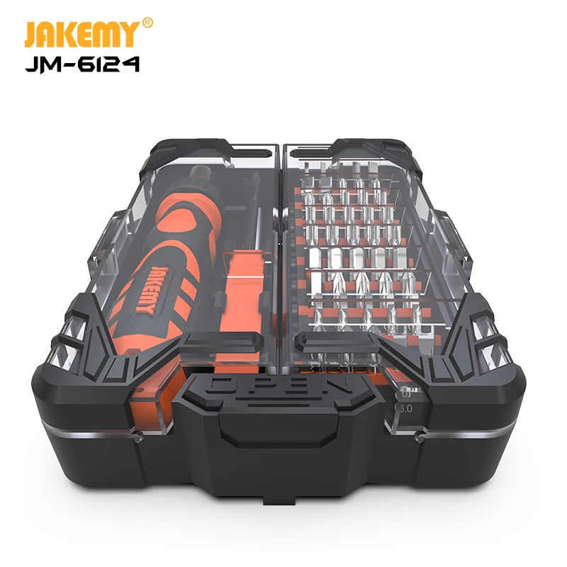 

JAKEMY JM-6124 48 in 1 Multifunctional Precision mini Screwdriver tools Set Adjustable Ratchet Handle Household DIY Repair