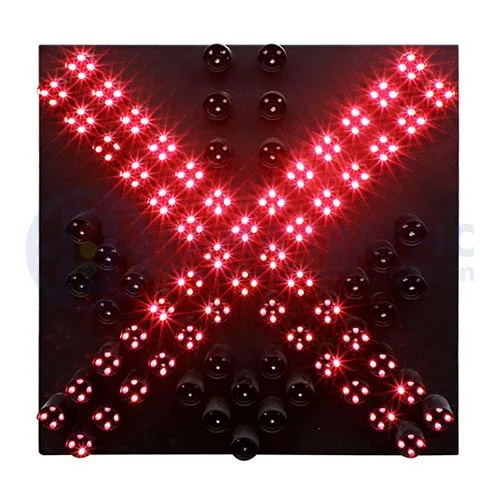 400mm Red Cross & Green Arrow Led Traffic Signal Light Red Green Stop Go Traffic Signal Light