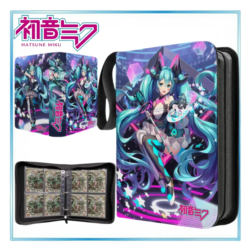 

Hatsune Miku Card Binder Album Binder Large Capacity Storage Book Photo Album Card Case 400/900pcs Boy/Girl Festival Gifts