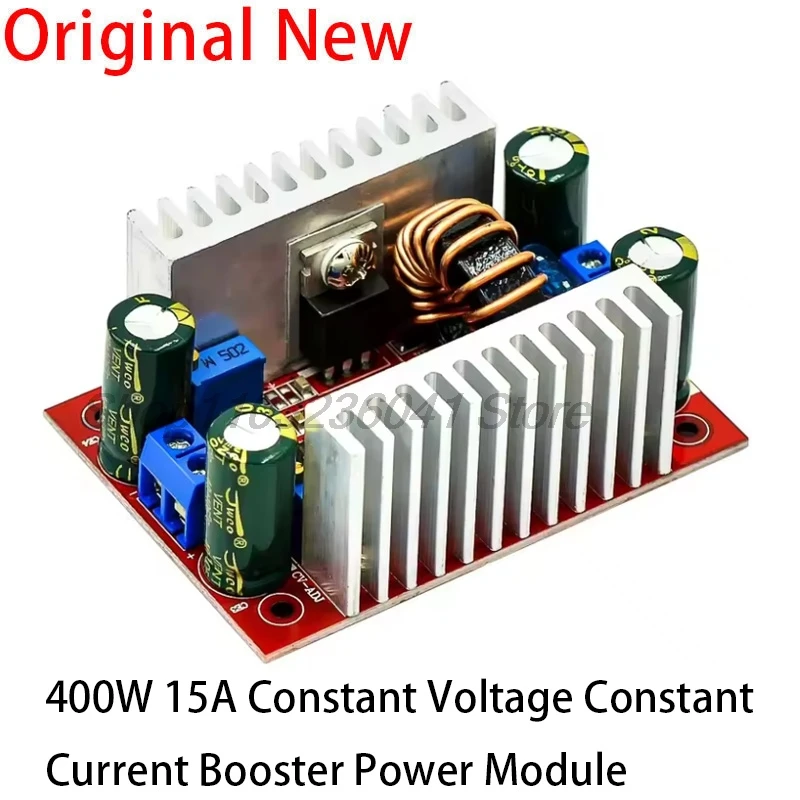 DC 400W 15A Step-up Boost Converter Constant Current Power Supply LED Driver 8.5-50V to 10-60V Voltage Charger Step Up Module