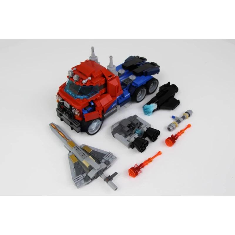 MOC creativity can directly transform robot OP car backpack weapon building block model assembly toy birthday gift