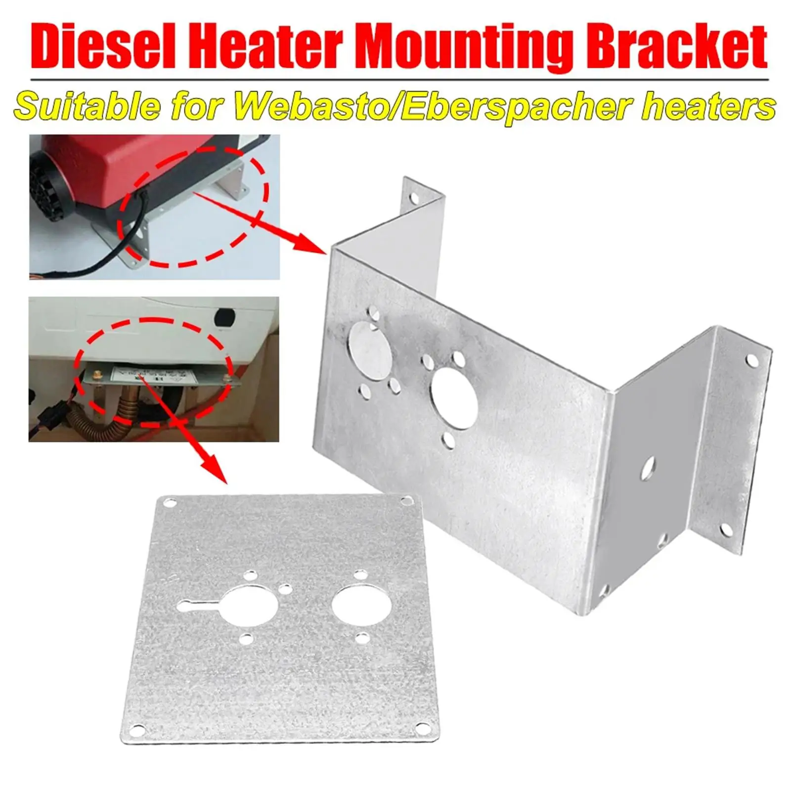 Rustproof Steel Parking Heater Base Bracket Plate Easy Install for Auto Car Truck Heater Spare Parts