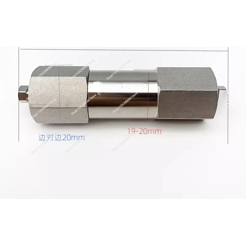 316L stainless steel ferrule filter, high pressure double ferrule type 1/4 through valve gas line filter