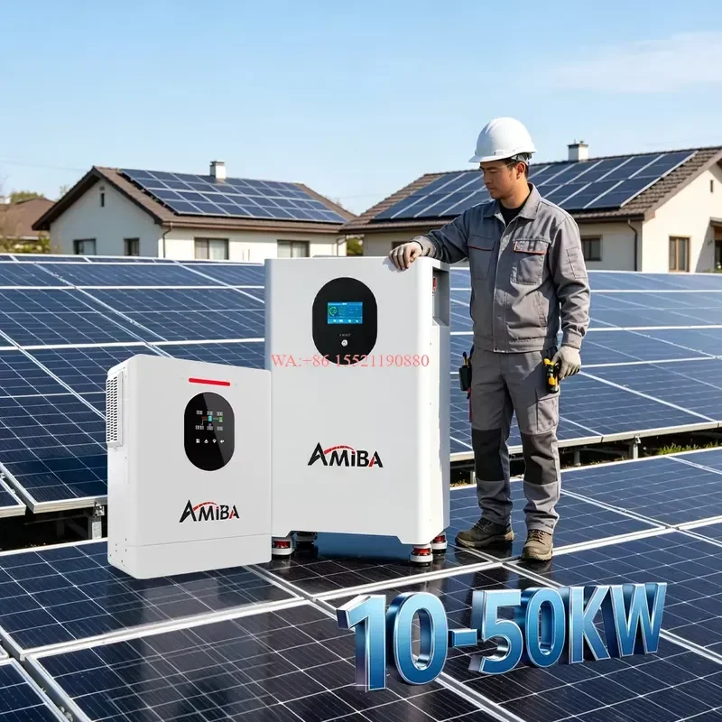 WMWMNU 8KW 10KW 12KW 15KW 20KW Hybrid Solar Power System Home Complete LiFePO4 Battery Solar Panel Energy Kit