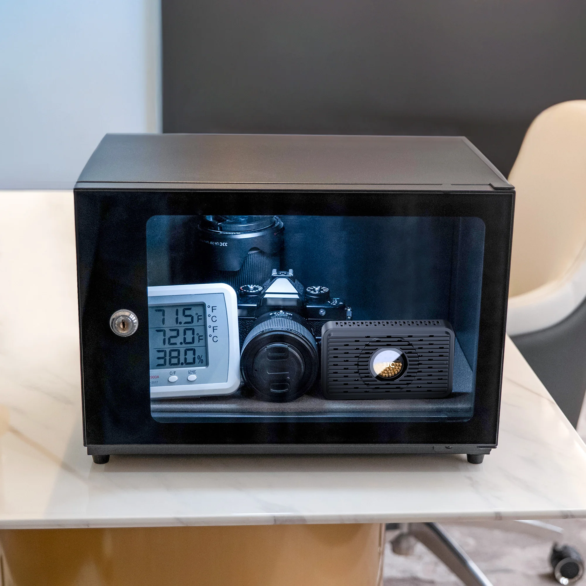 JJC قابلة لإعادة الاستخدام مزيل الرطوبة بطاقة امتصاص الرطوبة الإلكترونية لمجاهر DSLR حافظة مقاومة للرطوبة ملحقات الكاميرا