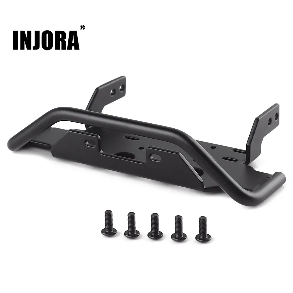 INJORA RC Car Metal Front Bumper Winch Base for 1:10 RC Crawler TRX4 G500 4X4 TRX6 6X6 Upgrade Parts