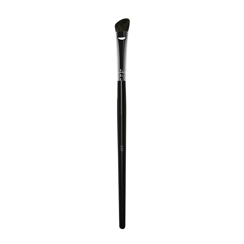 Piccasso Grey Makeup Brush No. 209 Bevel Eyeshadow Brush Soft Fluffy Gray Squirrel Hair Solid Wood Professional Eyeshadow Brush