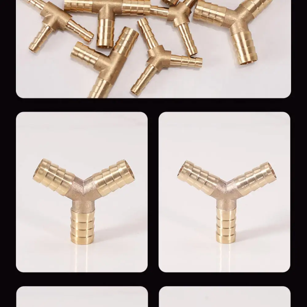 Brass Barb Fitting Adapter For Gas Line Hose Pneumatic Air Tool Connector Straight Pipe Joint Industrial Tubing Accessory