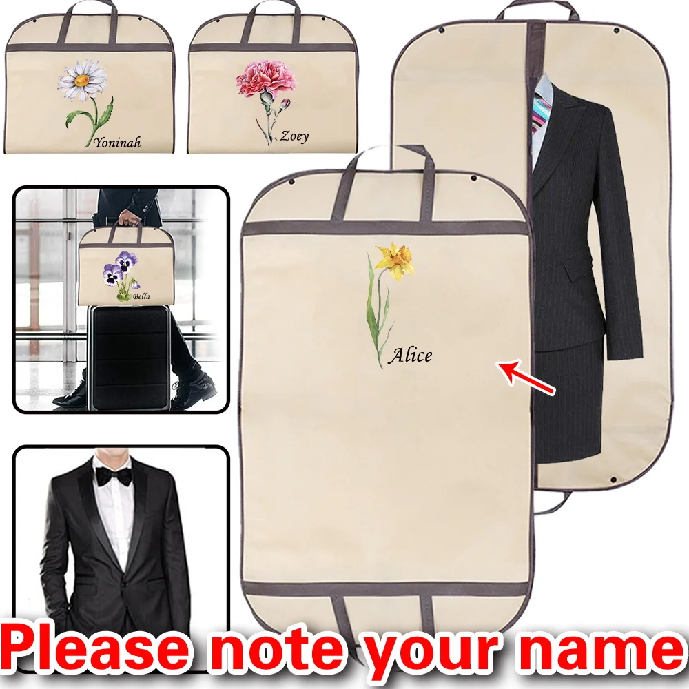 

Personalized Customized Fashion Printed Waterproof and Dustproof Clothing Protective Cover Can Be Folded and Portable.